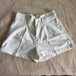 Levi's White High Waist Denim Shorts Womens 31 Classic 5 Pocket‎ Cotton